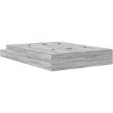  Krevet s ladicama Siva Sonoma 135 cm Konstruirano drvo | shoptok.hr