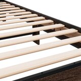  Okvir za krevet smeđi hrast 75x190 cm konstruirano drvo i metal | Eponuda.ba