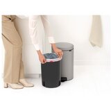 Brabantia Svetlo siv jeklen koš za smeti s pedalom 20 l NewIcon – | Shoptok.si