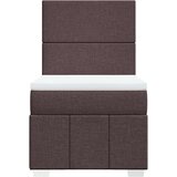  Box spring postelja z vzmetnico temno rjava 90x200 cm blago, (21291208) | Shoptok.si