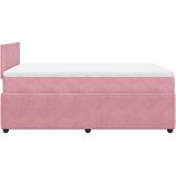  Krevet s oprugama i madracem ružičasti 120 x 190 cm baršunasti | shoptok.hr