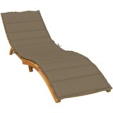 vidaXL Jastuk za ležaljku prošarani smeđesivi 200x60x4 cm od tkanine | shoptok.hr