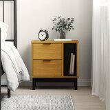 vidaXL Nočna omarica FLAM 49x35x50 cm trdna borovina | Shoptok.si