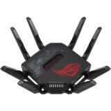 Asus ROG Rapture GT-BE98 BE25000 Quad-Band WiFi 7 (802.11be) Gaming Usmerjevalnik, 320MHz bandwidth, 4096-QAM, dual 10G ports, backup WAN, Triple-level Game Acceleration, Mobile Game Mode, AURA RGB, AiMesh support, network security, advanced VPN - 90IG08F Cene