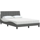  Krevet s madracem Hanko tamnosivi 140x190 cm od tkanine | shoptok.hr