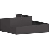  Vrtna saksija Crna 100 x 100 x 50 cm Čelična vrata | shoptok.hr