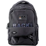 Back Up 22056 gradski i školski ruksak 23 L – 6 džepova, 46 cm, crni