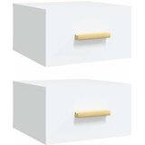  Zidni noćni ormarići 2 kom bijeli 35 x 35 x 20 cm Bijela | Shoptok.si