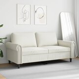  Dvosjed krem 140 cm baršunasti Krema | Shoptok.si