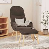  Stolica za opuštanje s osloncem za noge od tkanine smeđesiva | shoptok.hr
