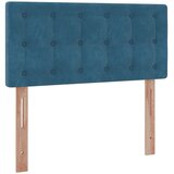 vidaXL Otomanski posteljni okvir z vzmetnico moder 90x190 cm žamet | Shoptok.si