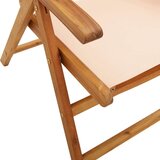  7-dijelni vrtni blagovaonski set bež od tkanine i drva | shoptok.hr
