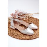 EVENTO Children's Shiny Low-Heeled Sandals Silver Nelly | Shoptok.si