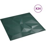  Zidne panele 24 pcs Zelena 50 x 50 cm XPS pjena - Zelena 24 | shoptok.hr