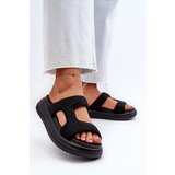 FS1 Black Platform Women's Embellished Slippers Jestella Cijene