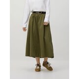 Reserved Midi suknja s pojasom - tamnozeleno | shoptok.hr