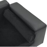 SOFA za pse tamnosiva 81 x 43 x 31 cm od pliša i umjetne kože | shoptok.hr