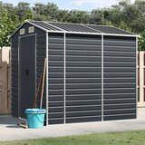vidaXL Vrtna lopa antracit 191x215x198 cm pocinkano jeklo Cene