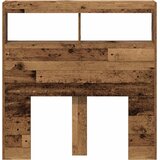 Ormarić za uzglavlje s LED svjetlima staro drvo 100x17x102 cm | Eponuda.ba