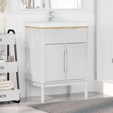  Kopalniška omara za umivalnik FLORO Bela 60 x 40 x 80 cm, (5000157042) | Shoptok.si
