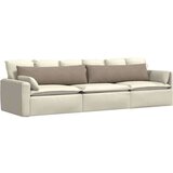 vidaXL jastučići za sofu 2 pcs sivo-smeđa 145 x 40 cm tkanina | shoptok.hr