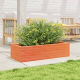  Vrtna sadilica voštano smeđa 90 x 40 x 23 cm masivna borovina | shoptok.hr