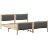  Okvir za krevet Tamno siva 200 x 200 cm tkanina | shoptok.hr
