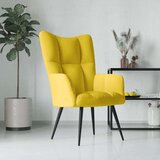  Stolica za opuštanje boja senfa baršunasta | shoptok.hr