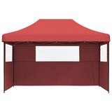Šator za svadbe - šator za zabave Tamno crvena 292 x 440 x 315 cm Oxford tkanina - Tamno crvena s dvije bočne zidove Da | shoptok.hr