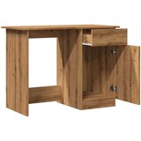 vidaXL Pisalna miza artisan hrast 100x50x76 cm inženirski les | Shoptok.si