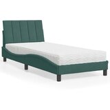 vidaXL Krevet s madracem tamnozeleni 90x190 cm baršunasti Cijene