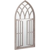  Vrtno ogledalo boja pijeska 100x45 cm željezno vanjska upotreba | shoptok.hr