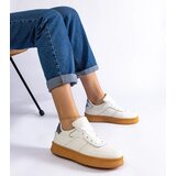 Gemre White lace-up platform sneakers Felicita | shoptok.hr