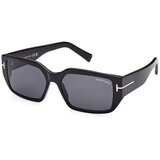 Tom Ford Sunčane naočale FT0989 Silvano-02 Black | shoptok.hr