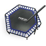Neo-Sport fitness trampolin s ručkom 127 cm – šesterokutni, plava | shoptok.hr