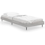 vidaXL Posteljni okvir siva sonoma 75x190 cm inženirski les, (20735071) Cene