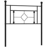  Metalno uzglavlje crno 100 cm | shoptok.hr