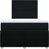  Krevet box spring s madracem crni 120 x 190 cm od tkanine | shoptok.hr