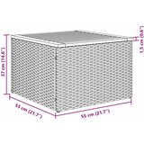  Sjedeća garnitura za vrt 9 kom. Bež poliratan | shoptok.hr