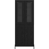  Highboard Crni hrast 69,5 x 34 x 180 cm Konstruirano drvo | shoptok.hr