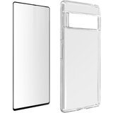 AVIZAR Google Pixel 6 Pro 360° Protection Pack: mehak silikonski gel ovitek iz kaljenega stekla Contour Black - prozoren, (20632588) | Shoptok.si