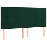  s oprugama i madracem tamnozeleni 160x200 cm baršunasti | shoptok.hr