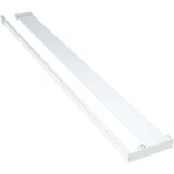 Pregrada za tuš s policom krom 100x195 cm staklo ESG i aluminij | shoptok.hr