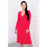  Dress cut under the bust, long sleeve fuchsia | shoptok.hr