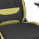  Igraća stolica tkanine s osloncem za noge crno-zelena | shoptok.hr