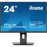 Iiyama Monitor LED XUB2495WSU-B7 24.1" IPS 1920x1200 75Hz 16:10 300cd 1000:1 HDMI DP USB Hub x 4, Type C 15W height, swivel, tilt, pivot (rotation both sides) 3y - XUB2495WSU-B7 | Shoptok.si
