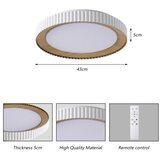 Brilagi LED prigušiva stropno svetlo NEXO LED/48W/230V 3000-6000K bela, prečnik 43 cm + daljinski upravljač | Eponuda.com