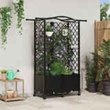  Povišeni krevet s mrežom i krovom Crna 122 x 40 x 144 cm PP | shoptok.hr