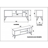 TV polica Mistico (140) Walnut Black | Eponuda.com