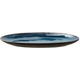 Bitz Črn/moder krožnik iz kamenine Dark Blue/Black – | Shoptok.si